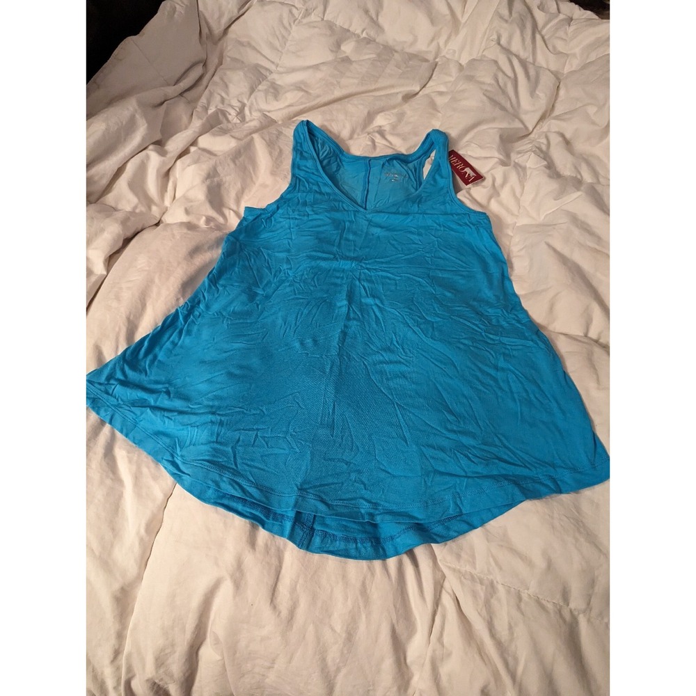 Merona womens XS Caribbean blue razorback tank top shirt NWT